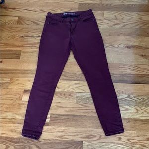 Maroon Skinny Jeans